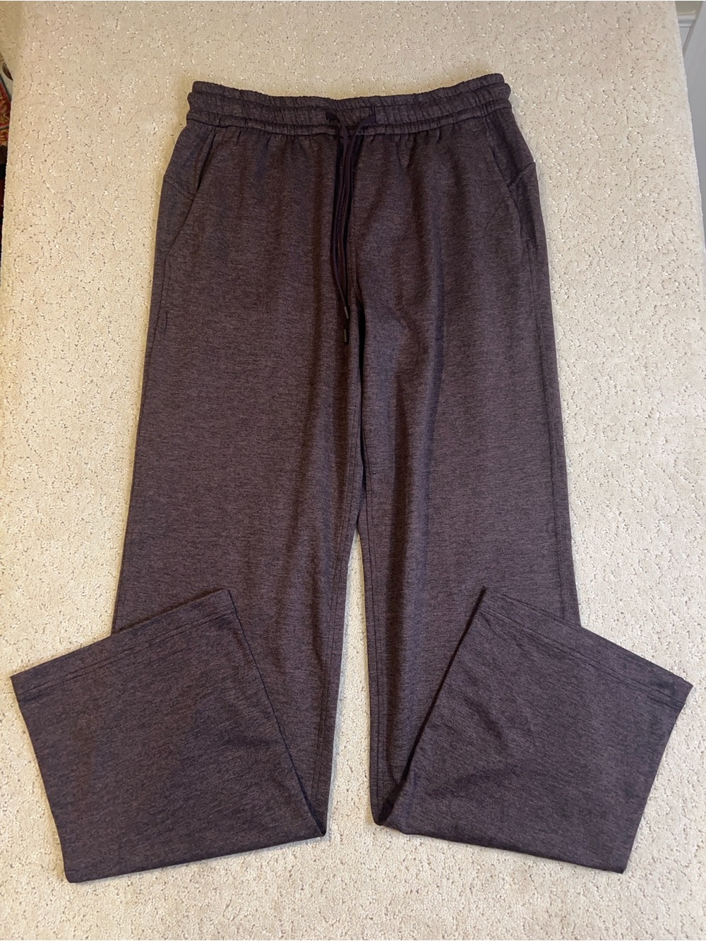 NWT Lululemon Women's Soft Jersey Straight Leg MR Pant Size 6 Heather Espresso